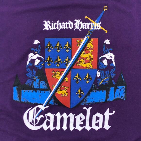 80s Richard Harris Camelot tshirt 1980s vintage - Picture 2 of 4